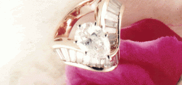 Pear & Bagette Diamond Ring